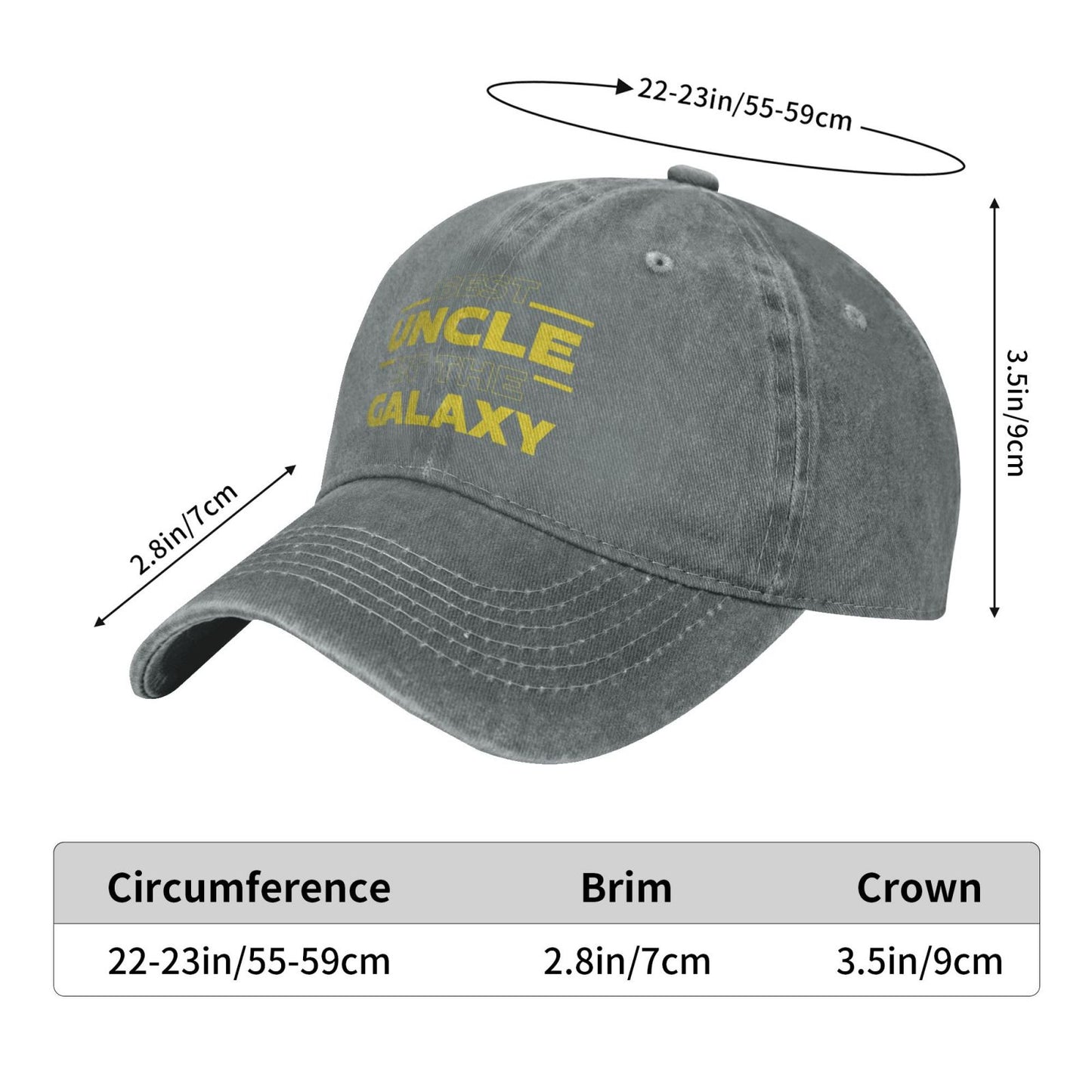 Best Uncle In The Galaxy Printed unisex baseball cap adjustable cap outdoor trucker hat veterans Gifts