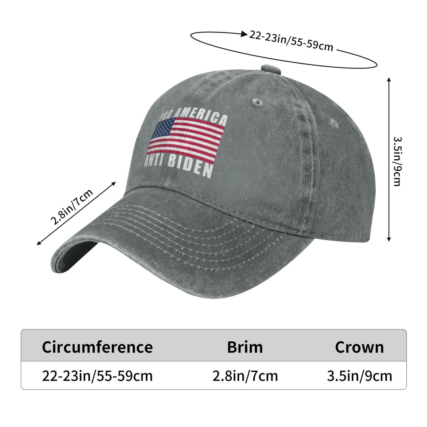 Pro America Anti Biden Printed unisex baseball cap adjustable cap outdoor sun hats trucker hat