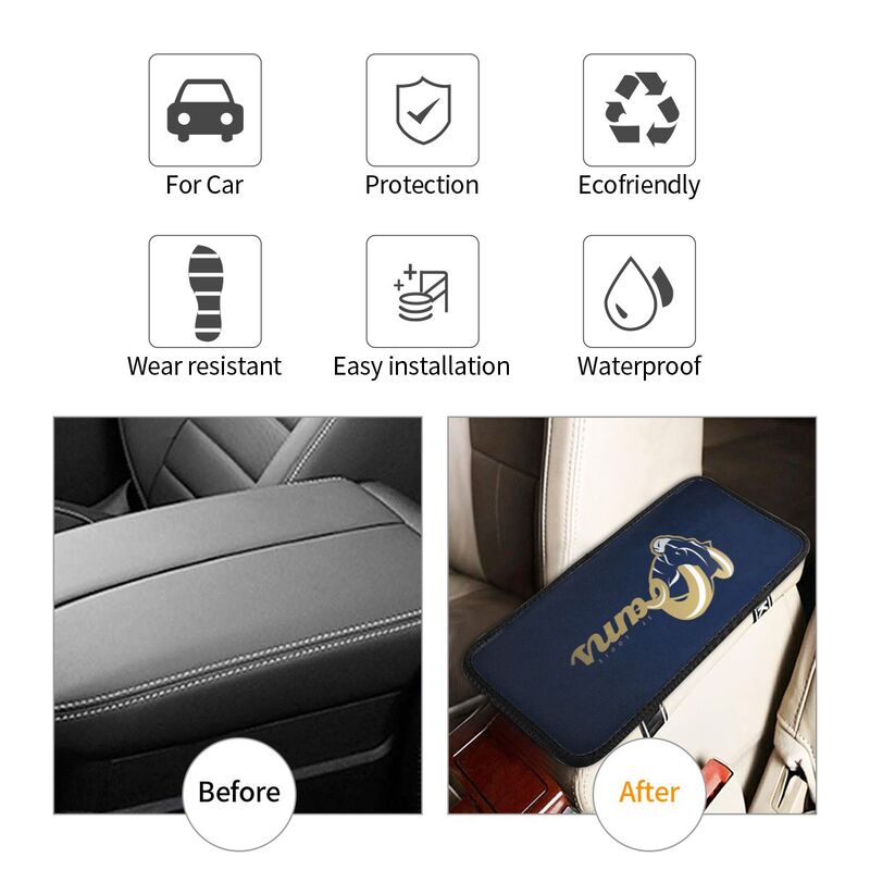 Los Angeles Rams Printed car armrest box pad anti-abrasion pad