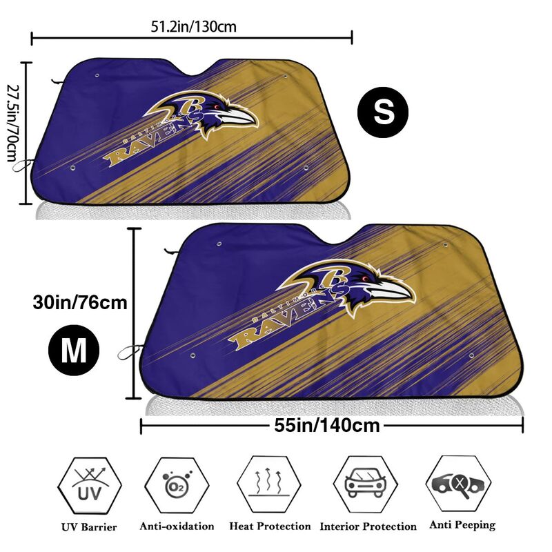 Baltimore Ravens Print car windshield sunshade panel car windshield sunshade cover multiple sizes
