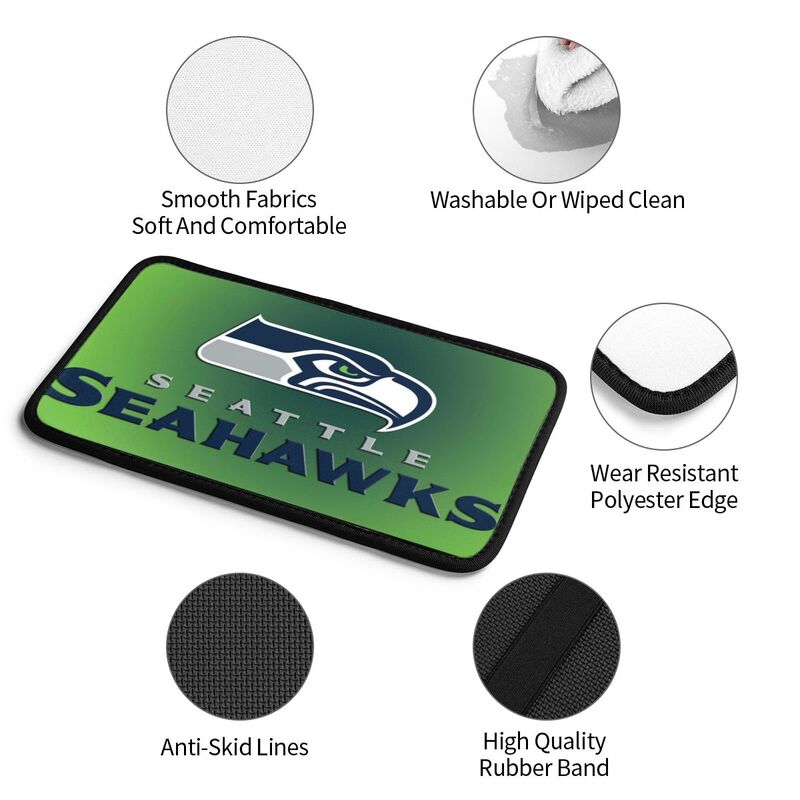 Seattle Seahawks2 Printed car armrest box pad anti-abrasion pad