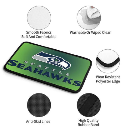 Seattle Seahawks2 Printed car armrest box pad anti-abrasion pad
