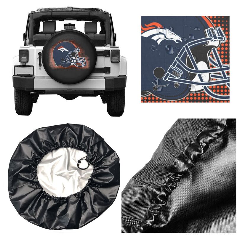 Denver Broncos Printing tire protection covers car sun protection tire protection cover