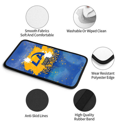 Los Angeles Rams print car center console armrest pad Car armrest box protective cover
