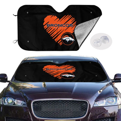 Denver Broncos Printing is suitable car front windshield sunshades Car windshield sunshades