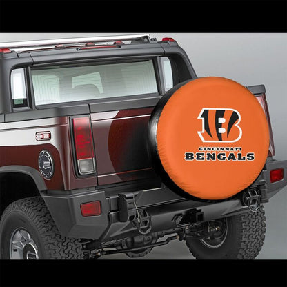 Cincinnati Bengals 4 car dustproof sunscreen tyre protective cover Tyre protective cover