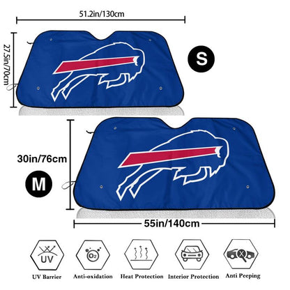 Buffalo Bills Printed car multi size front windshield sunshade car windshield sunshade