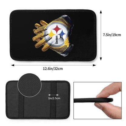 Car armrest box pad Pittsburgh Steelers 7 Printed central armrest box cushion protective pad