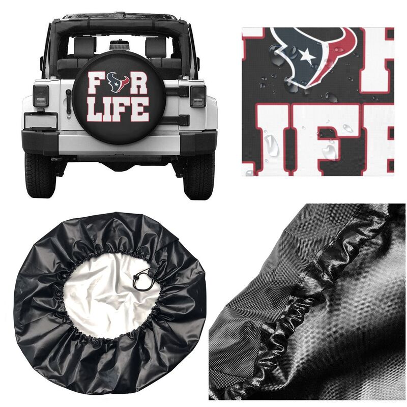 Houston Texans Printing tire protection cover car spare tire dust protection cover