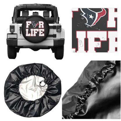 Houston Texans Printing tire protection cover car spare tire dust protection cover