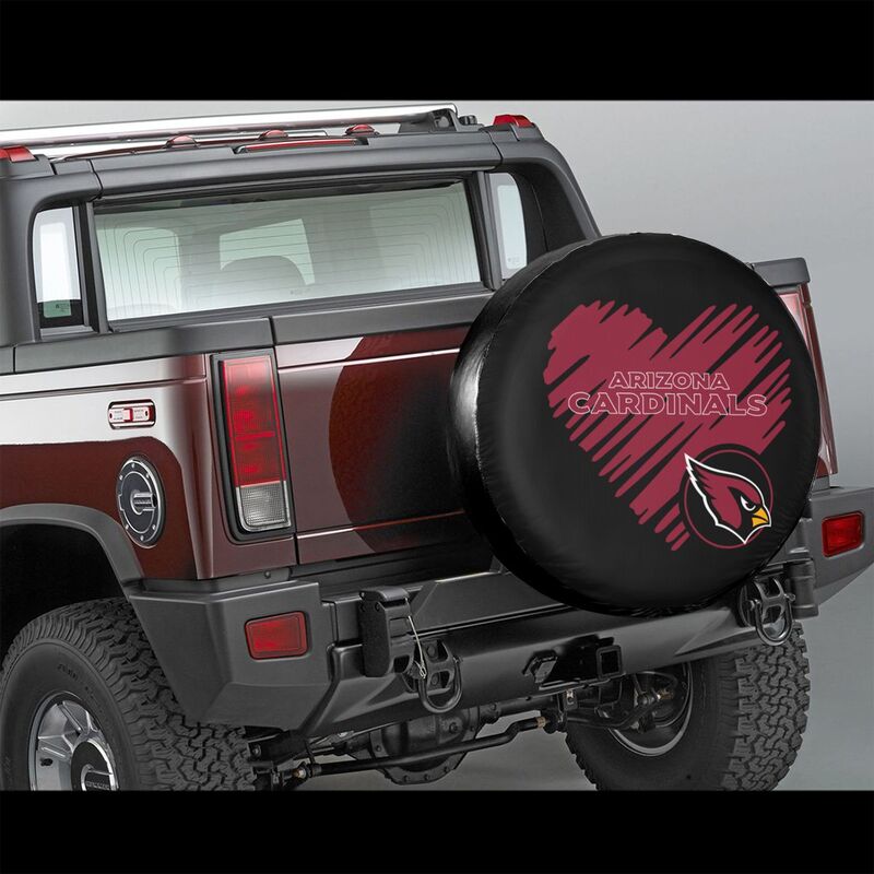 Arizona Cardinals Printed car spare tire dust protection cover tire protection cover