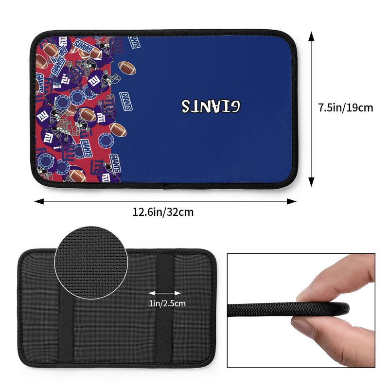 New York Giants print Car center console armrest pad car armrest protective cover