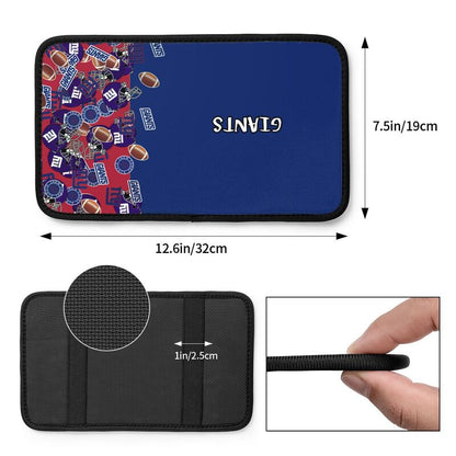 New York Giants print Car center console armrest pad car armrest protective cover