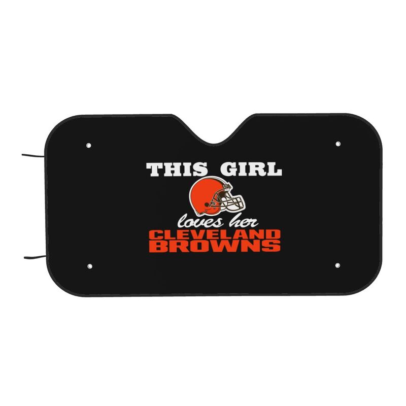Cleveland Browns Printing multi size car front windshield sunshade car windshield sunshade