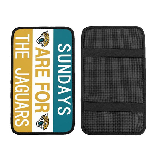 Jacksonville Jaguars Personalized printed car armrest cover Car handrail box cushion