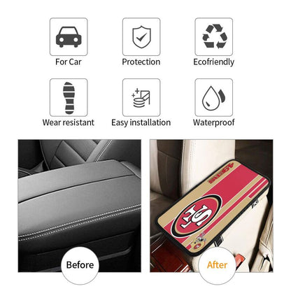 Car armrest box pad San Francisco 49ers 1 Printed center armrest box pad protective pad
