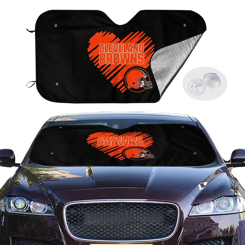 Cleveland Browns Printing is suitable car front windshield sunshades Car windshield sunshades