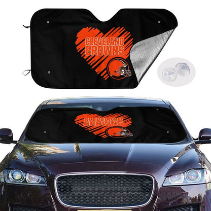 Cleveland Browns Printing is suitable car front windshield sunshades Car windshield sunshades