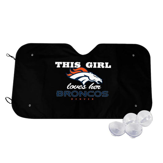 Denver Broncos Printing multi size car front windshield sunshade car windshield sunshade