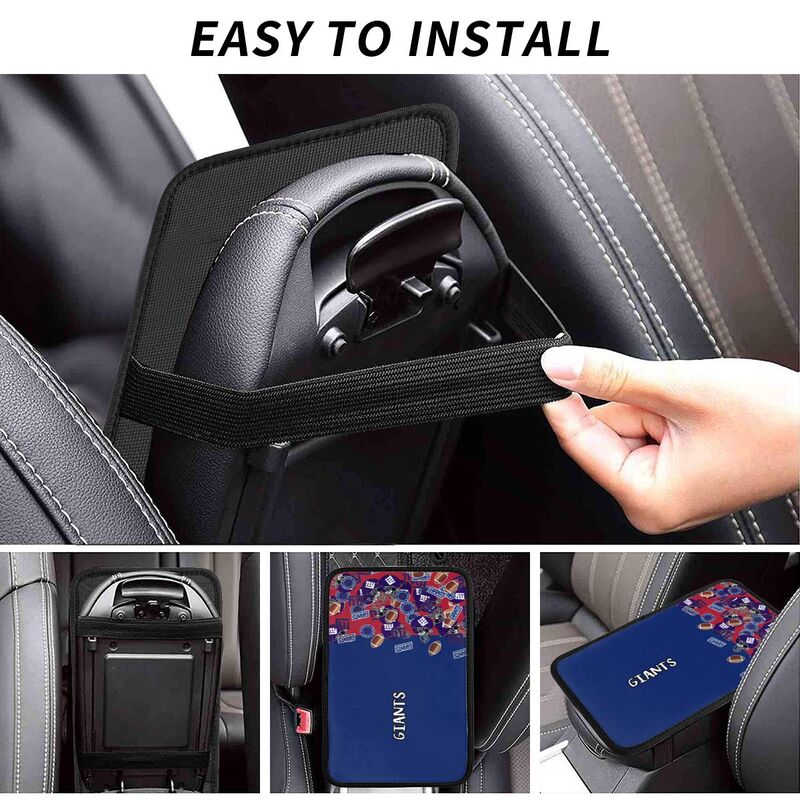 New York Giants print Car center console armrest pad car armrest protective cover