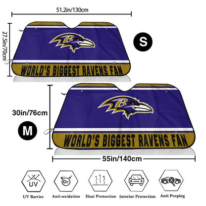 Baltimore Ravens Printing is suitable for car front windshield sunshades Car windshield sunshades