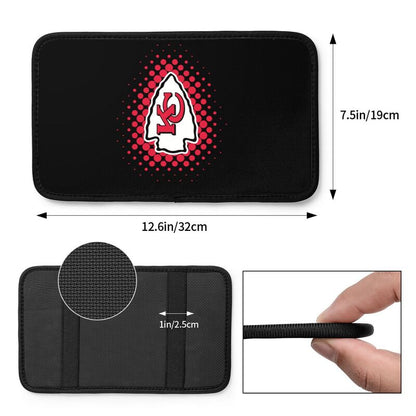 Kansas City Chiefs Printed car armrest box cushion armrest protective cover