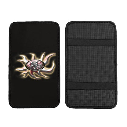 Car armrest box pad San Francisco 49ers 8 Printed central armrest box cushion protective pad