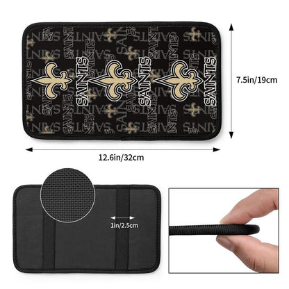 Car armrest box pad New Orleans Saints Printed central armrest box elbow pad