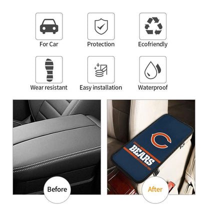 Chicago Bears Printed car armrest box pad Protective pad