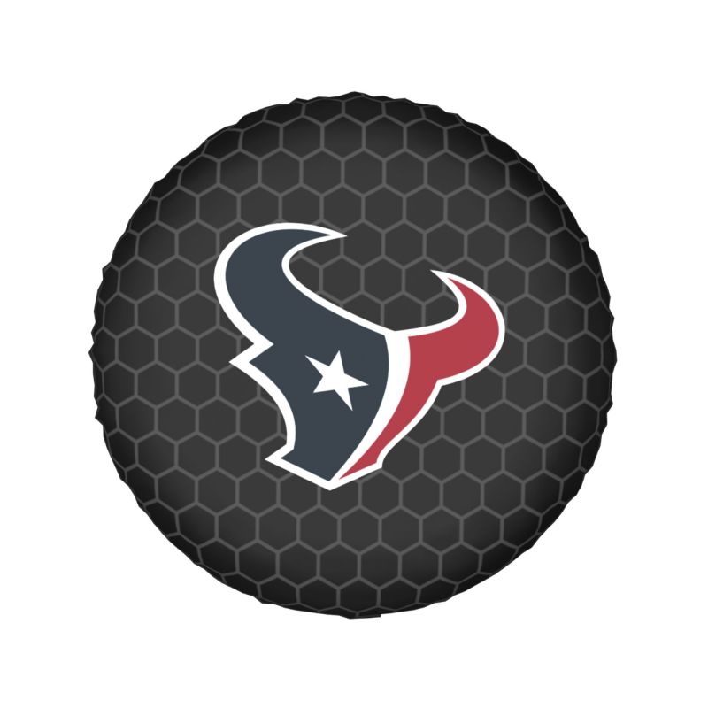 Houston Texans Grid printed car tire cover dustproof and waterproof tire cover