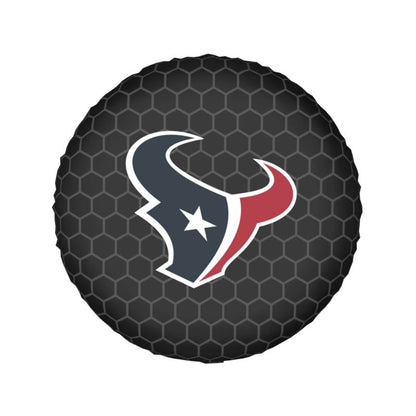 Houston Texans Grid printed car tire cover dustproof and waterproof tire cover