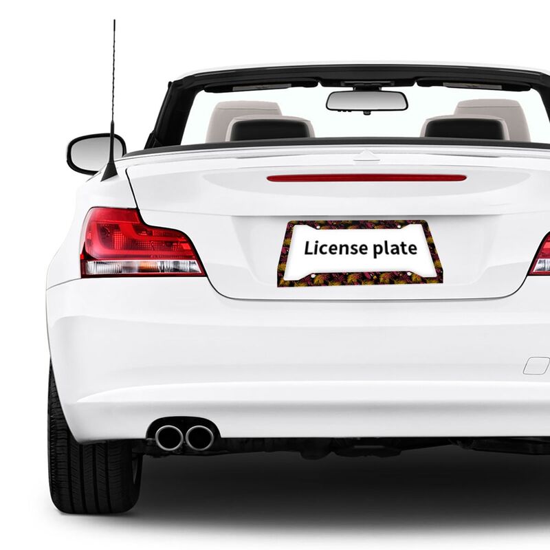 Arizona Cardinals Print Car license plate frame four hole license plate holder (one pair)