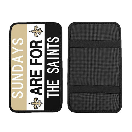New Orleans Saints Personalized printed car armrest cover Car handrail box cushion