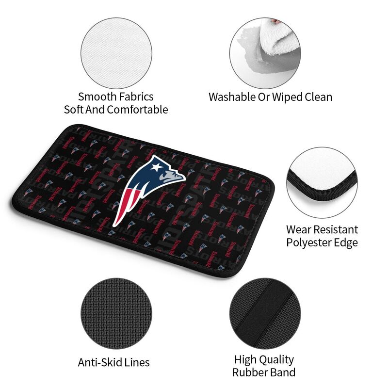 New England Patriots printed Car handrail cushion Personalized car armrest cover