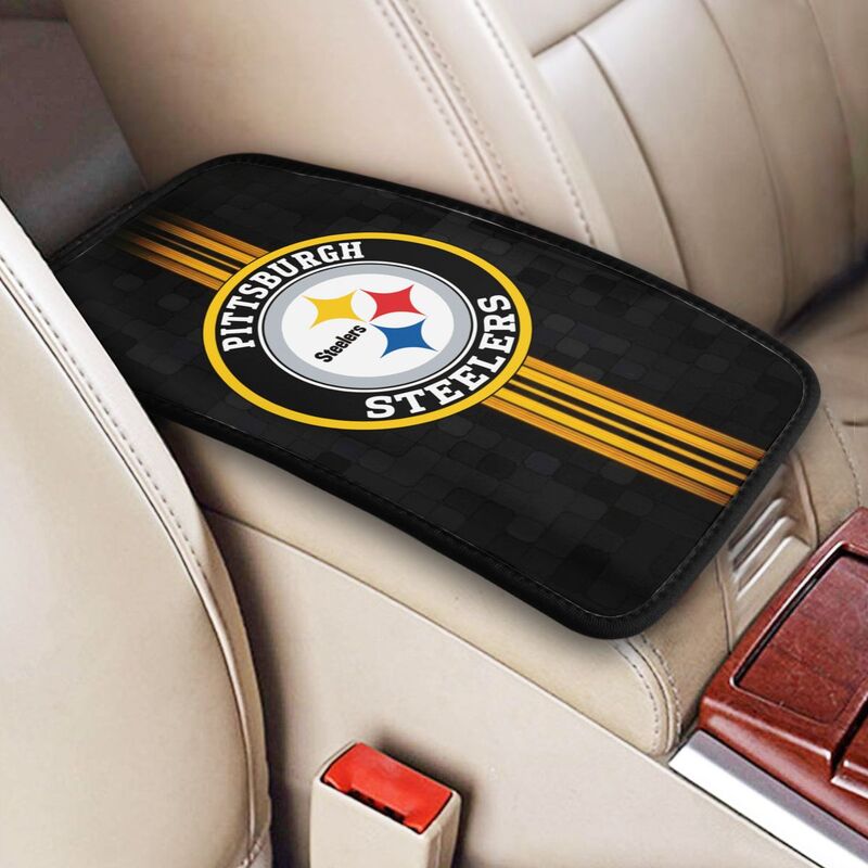 Car armrest box pad Pittsburgh Steelers Printed central armrest box cushion protective pad