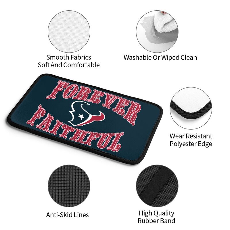 Houston Texans Print car armrest box cover armrest protective cover