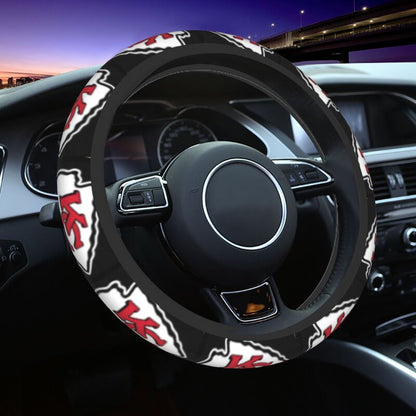 Kansas City Chiefs Printed breathable anti slip cover elastic steering wheel cover