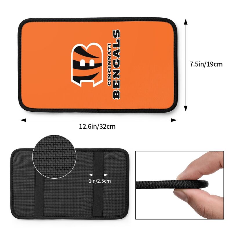 Cincinnati Bengals Printed car armrest box pad elbow protection pad