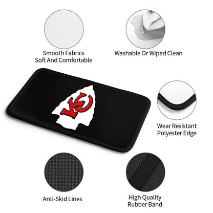 Kansas City Chiefs3 Printed car center armrest box pad anti slip pad