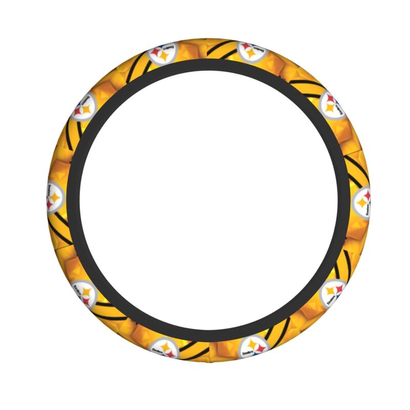 Pittsburgh Steelers 7 Printed breathable anti slip cover elastic steering wheel cover