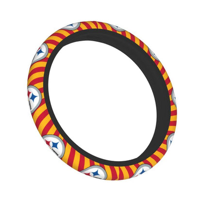 Pittsburgh Steelers 6 Printed breathable elastic steering wheel anti slip cover