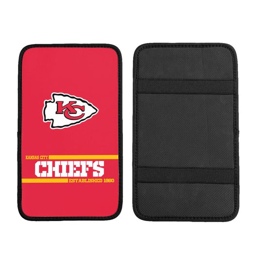Kansas City Chiefs Printed car armrest box pad Protective pad