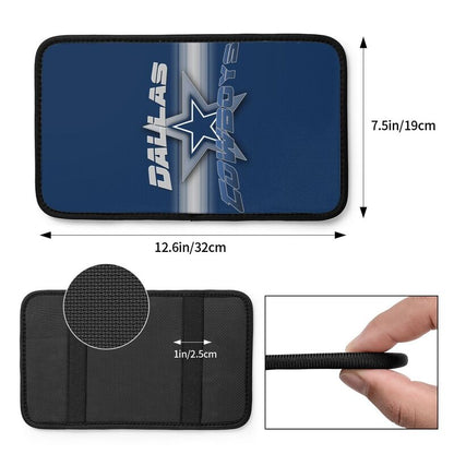 Car armrest box pad Dallas Cowboys 2 Printed center armrest box pad protective pad