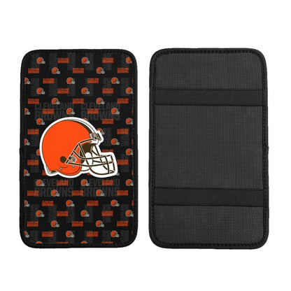 Cleveland Browns printed Car handrail cushion Personalized car armrest cover