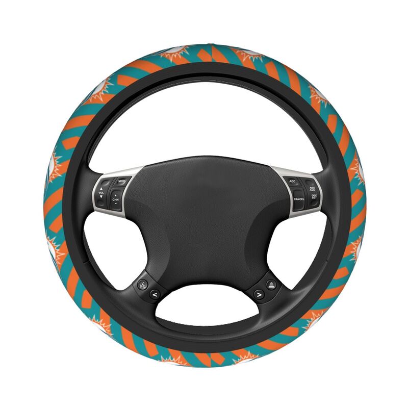 Miami Dolphins 1 Printed breathable elastic steering wheel cover