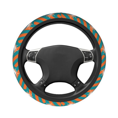 Miami Dolphins 1 Printed breathable elastic steering wheel cover