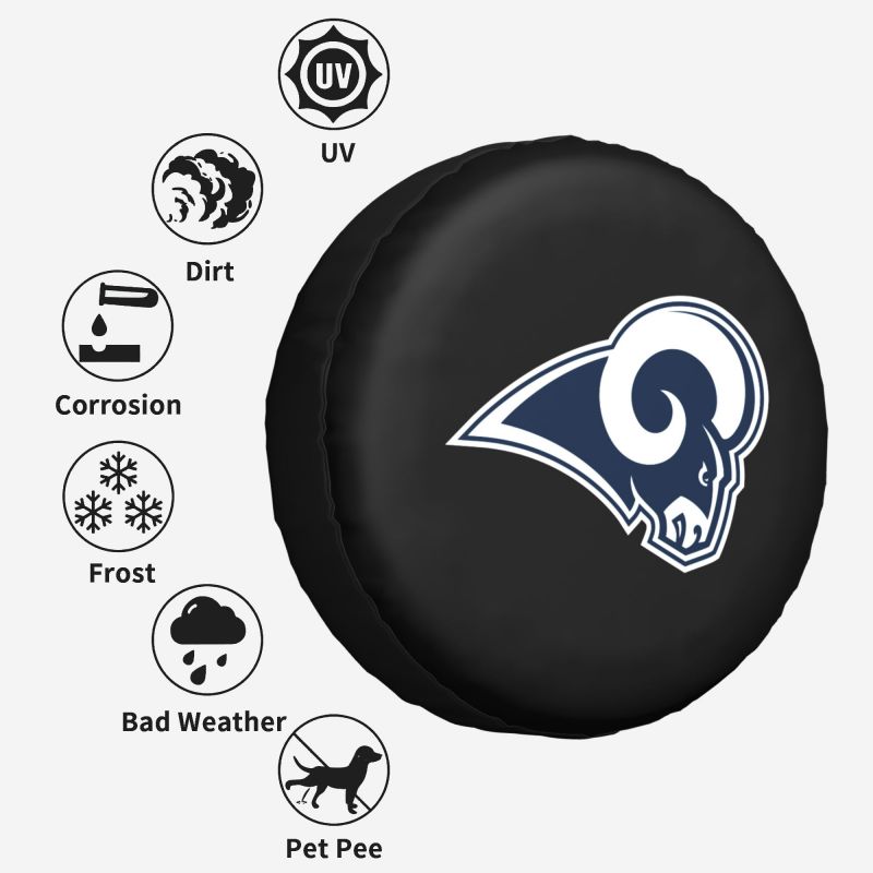 Los Angeles Rams Car tire protective cover waterproof and dustproof tire cover