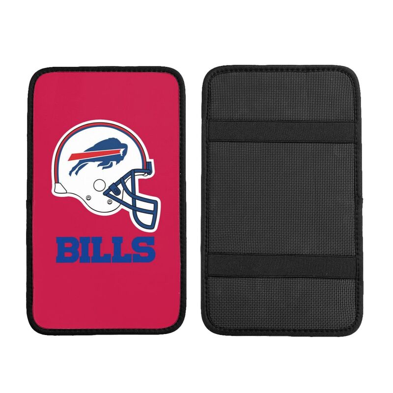 Car armrest box pad Buffalo Bills Printed center armrest box pad protective pad