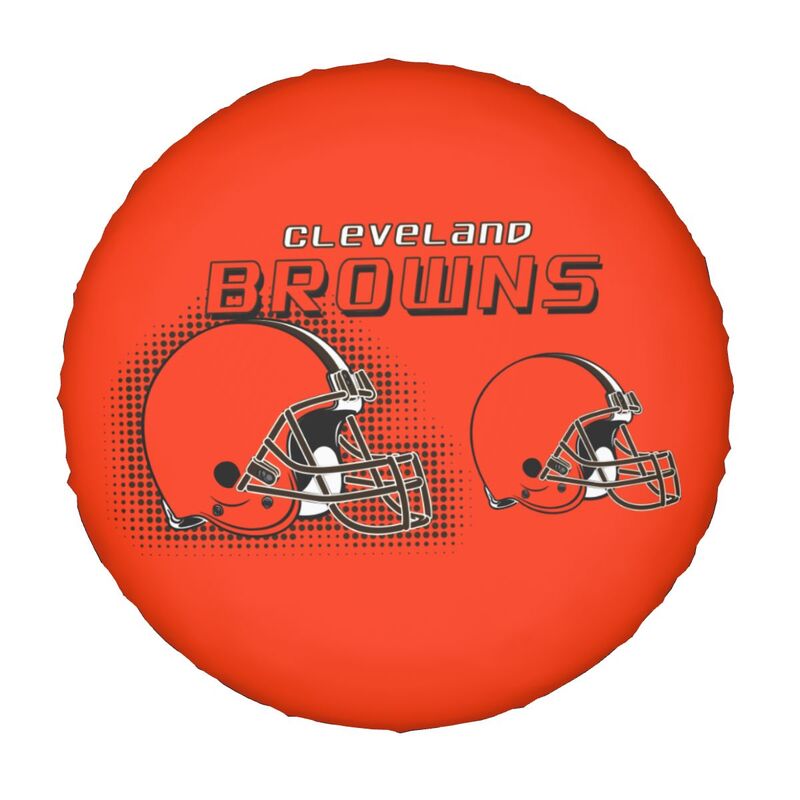 Cleveland Browns Print car tire protection cover car spare tire dust protection covers