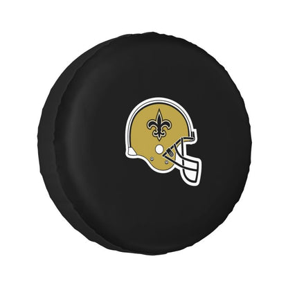 New Orleans Saints 2 Car tire protective cover waterproof and dustproof tire cover